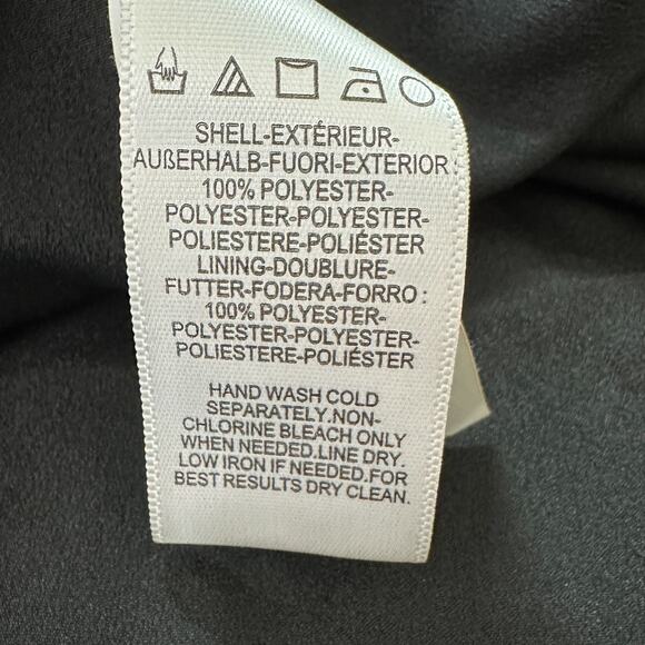 Dress The Population Aura Chiffon Halter Maxi Dress Evening Date Black M NWT - Picture 9 of 13